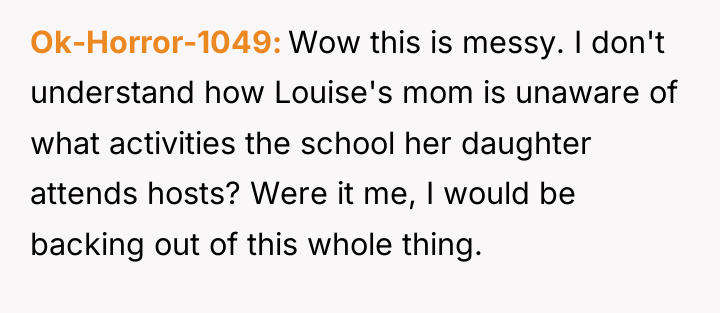 Ok-Horror-1049 Wow this is messy. I don't understand how Louise's...