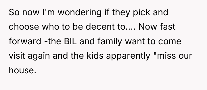 So now I'm wondering if they pick and choose who...