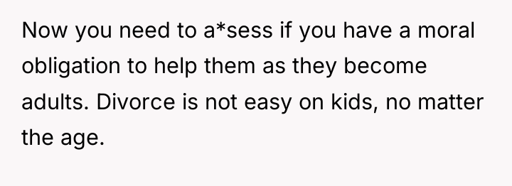 Now you need to a*sess if you have a moral...