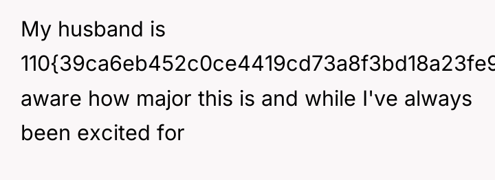 My husband is 110{39ca6eb452c0ce4419cd73a8f3bd18a23fe95ab4febb092bc2ab1b542eeea82f} aware how major this is and...