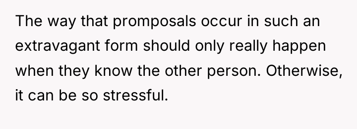 The way that promposals occur in such an extravagant form...