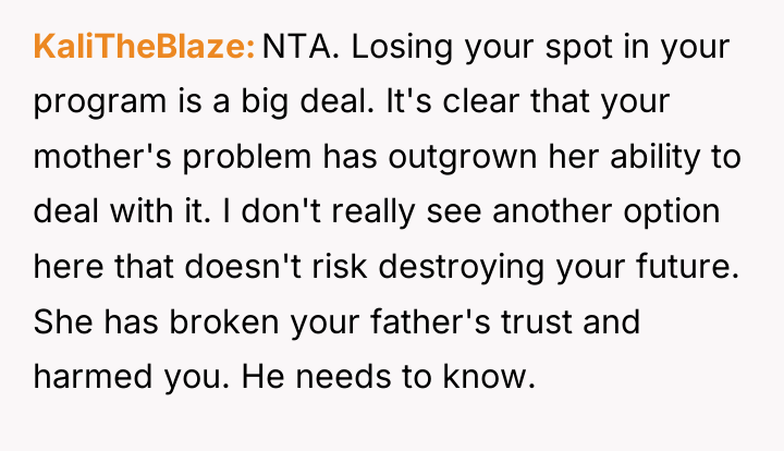 KaliTheBlaze NTA. Losing your spot in your program is a...