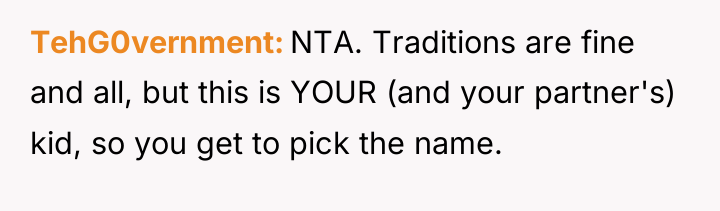 TehG0vernment NTA. Traditions are fine and all, but this is...