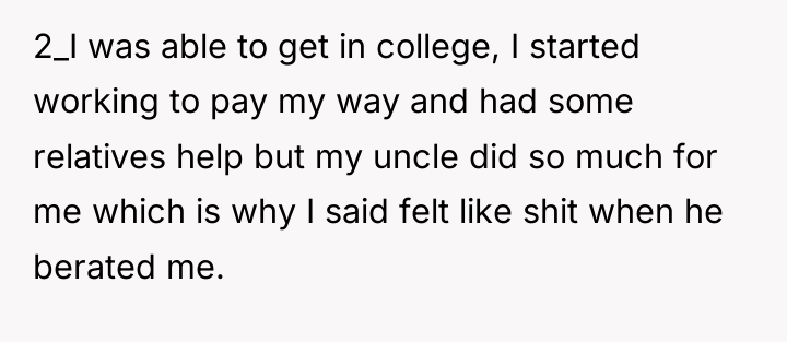 2_I was able to get in college, I started working...