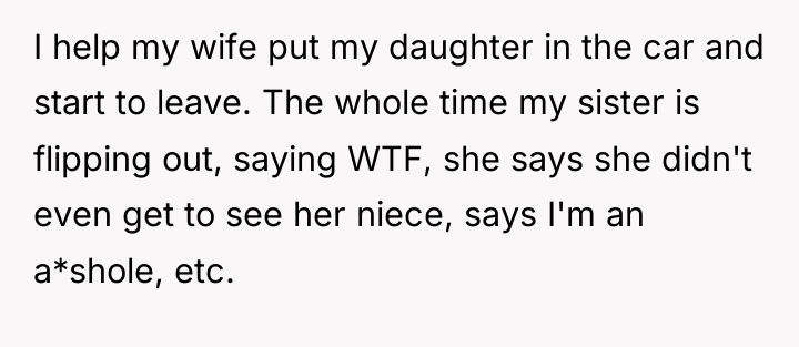 I help my wife put my daughter in the car...