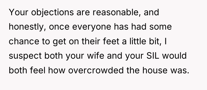 Your objections are reasonable, and honestly, once everyone has had...