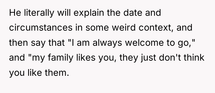 He literally will explain the date and circumstances in some...