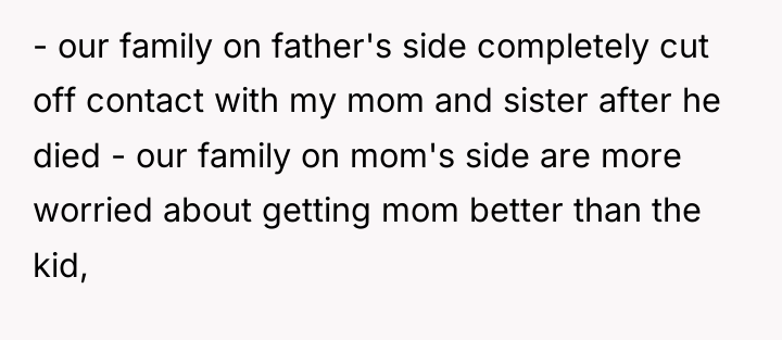 - our family on father's side completely cut off contact...