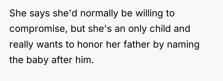 She says she'd normally be willing to compromise, but she's...
