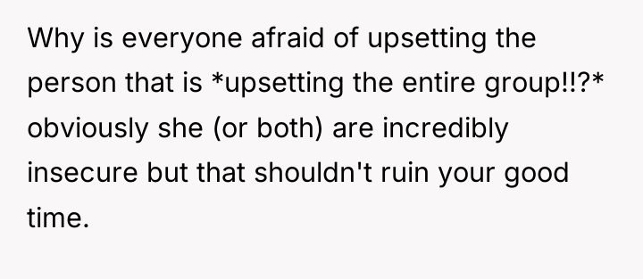 Why is everyone afraid of upsetting the person that is...