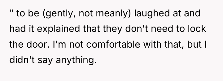 " to be (gently, not meanly) laughed at and had...