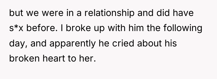 but we were in a relationship and did have s*x...