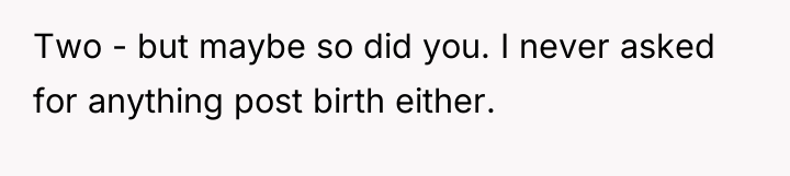 Two - but maybe so did you. I never asked...