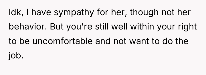 Idk, I have sympathy for her, though not her behavior....