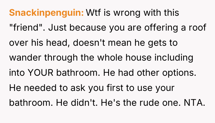 Snackinpenguin Wtf is wrong with this "friend". Just because you...