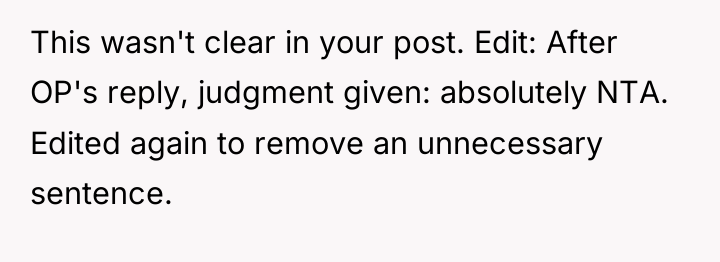 This wasn't clear in your post. Edit: After OP's reply,...