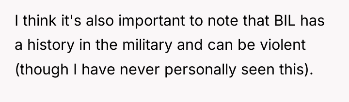 I think it's also important to note that BIL has...