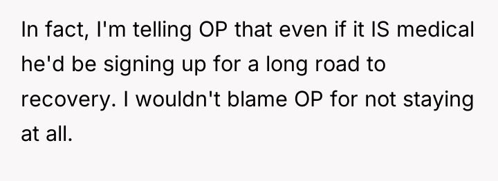 In fact, I'm telling OP that even if it IS...