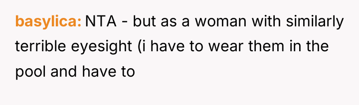 basylica NTA - but as a woman with similarly terrible...
