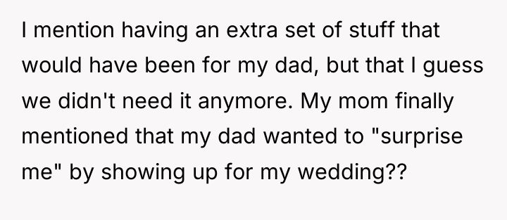 I mention having an extra set of stuff that would...
