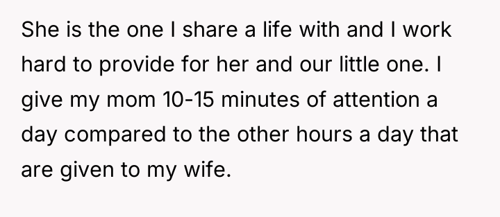 She is the one I share a life with and...