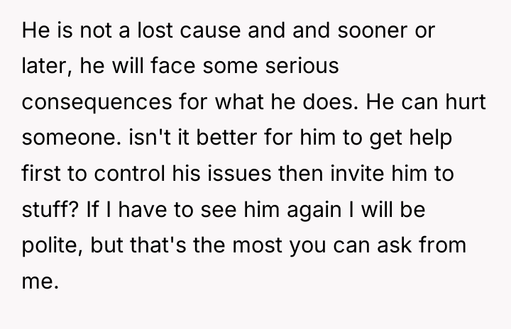 He is not a lost cause and and sooner or...