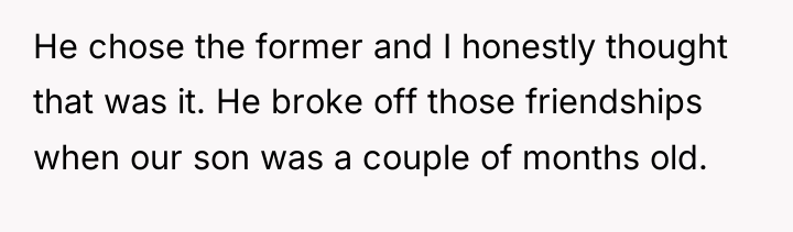 He chose the former and I honestly thought that was...