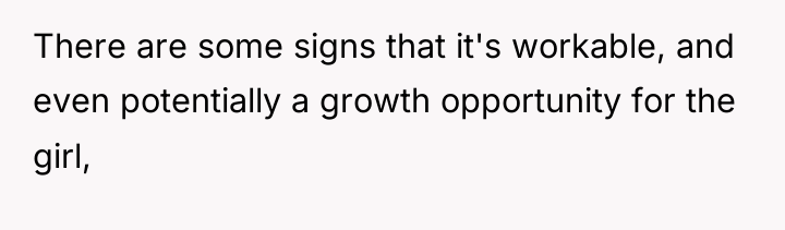 There are some signs that it's workable, and even potentially...