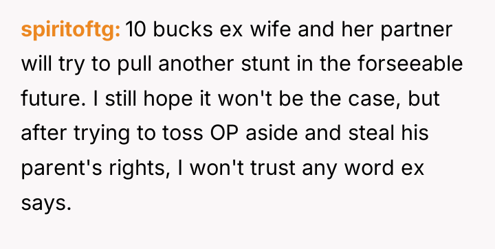 spiritoftg 10 bucks ex wife and her partner will try...