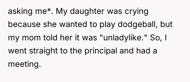 asking me*. My daughter was crying because she wanted to...