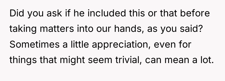 Did you ask if he included this or that before...