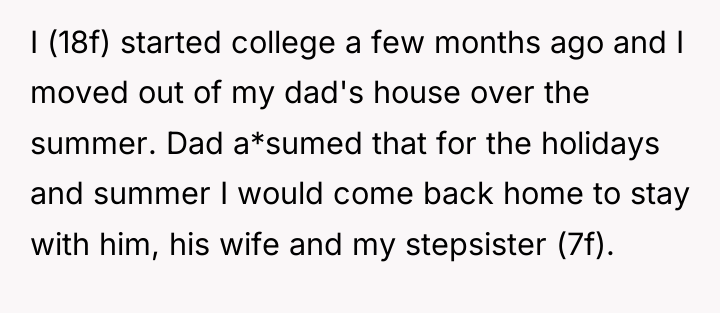 I (18f) started college a few months ago and I...