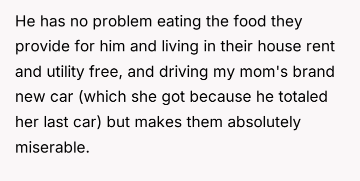 He has no problem eating the food they provide for...