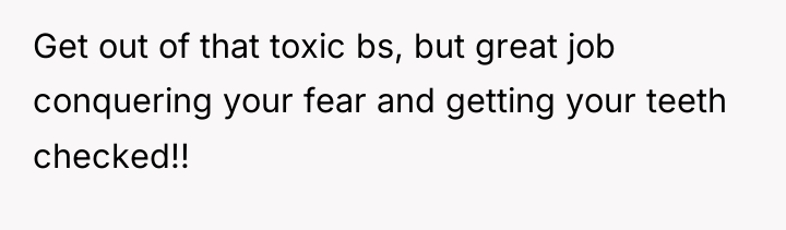 Get out of that toxic bs, but great job conquering...