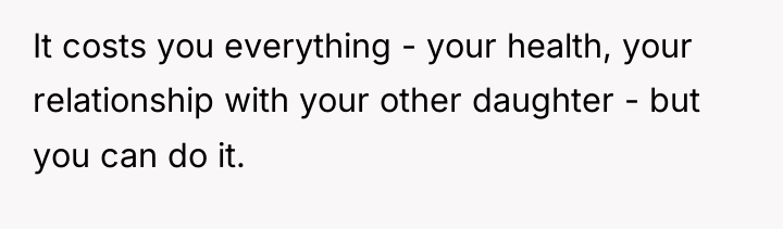 It costs you everything - your health, your relationship with...