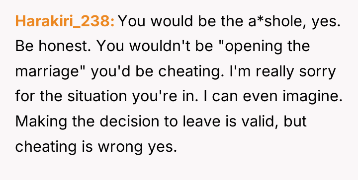 Harakiri_238 You would be the a*shole, yes. Be honest. You...