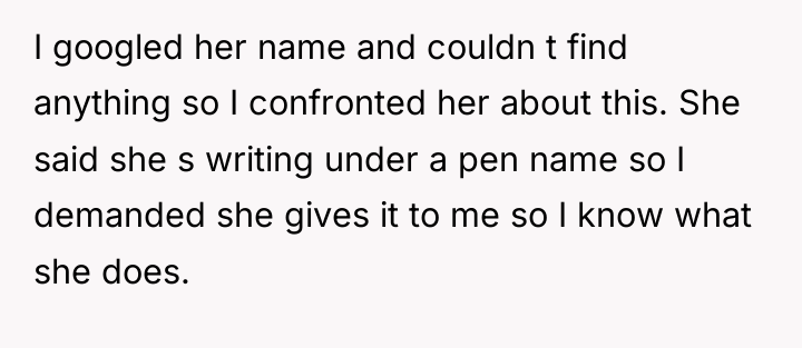I googled her name and couldn t find anything so...