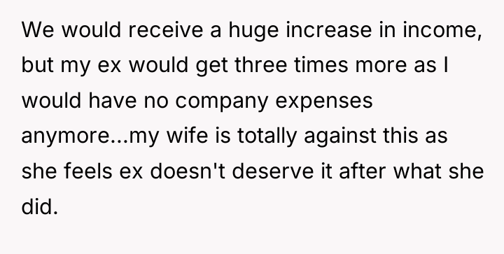 We would receive a huge increase in income, but my...