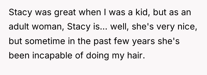 Stacy was great when I was a kid, but as...