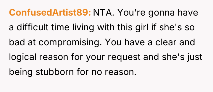 ConfusedArtist89 NTA. You're gonna have a difficult time living with...