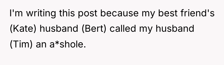 I'm writing this post because my best friend's (Kate) husband...