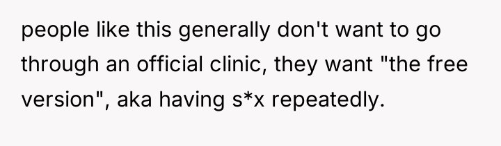 people like this generally don't want to go through an...