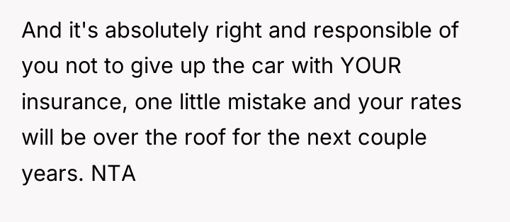 And it's absolutely right and responsible of you not to...