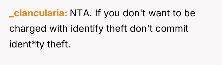 _clancularia NTA. If you don't want to be charged with...