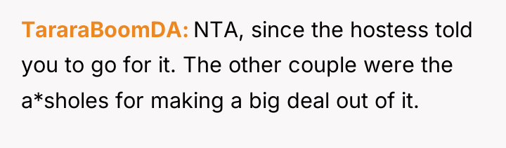 TararaBoomDA NTA, since the hostess told you to go for...