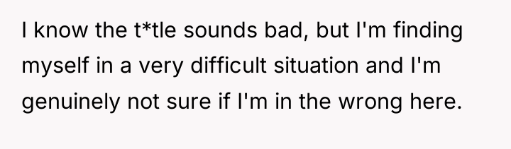 I know the t*tle sounds bad, but I'm finding myself...