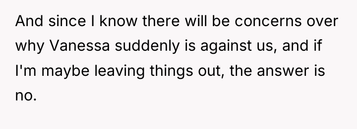 And since I know there will be concerns over why...