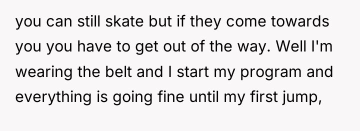 you can still skate but if they come towards you...