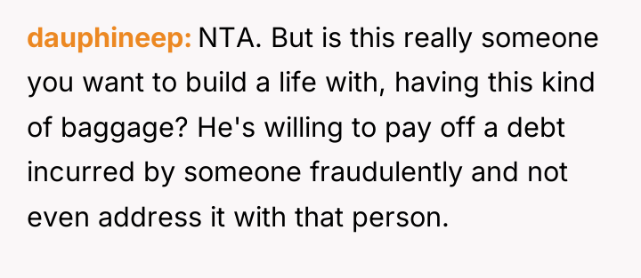 dauphineep NTA. But is this really someone you want to...