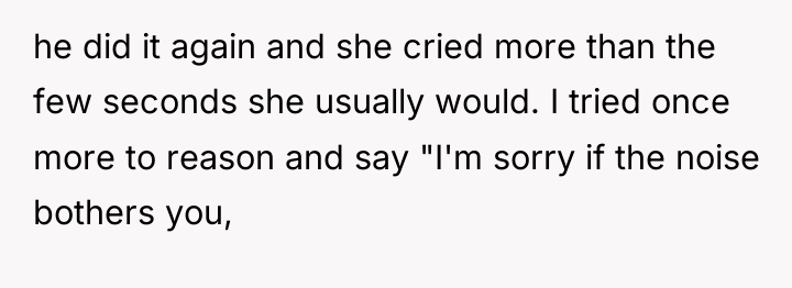 he did it again and she cried more than the...